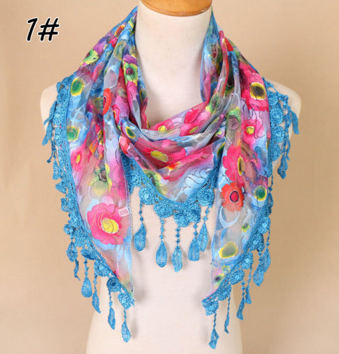 Lace Tassel Scarf