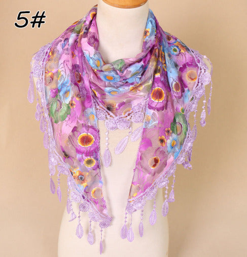 Lace Tassel Scarf