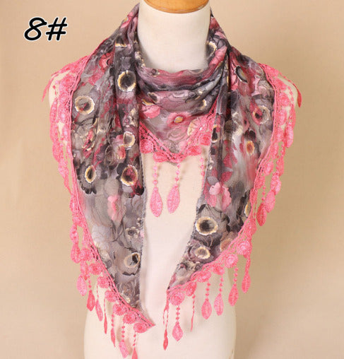 Lace Tassel Scarf