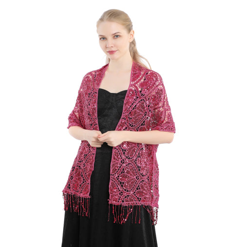 Elegant Sequin Shawl