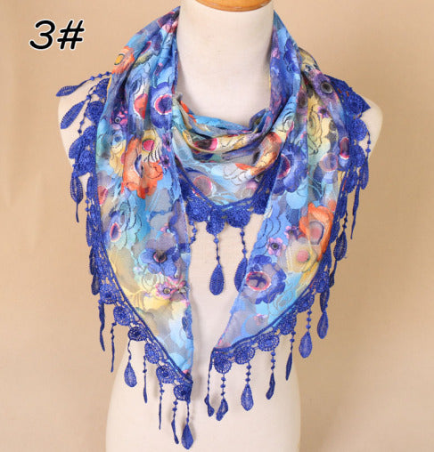 Lace Tassel Scarf