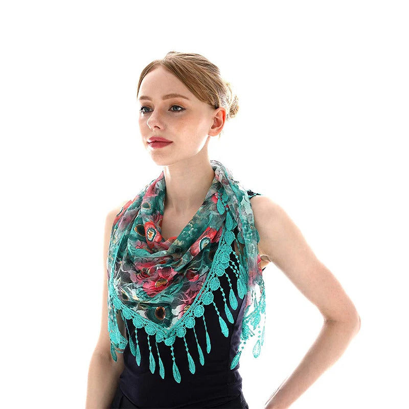 Lace Tassel Scarf