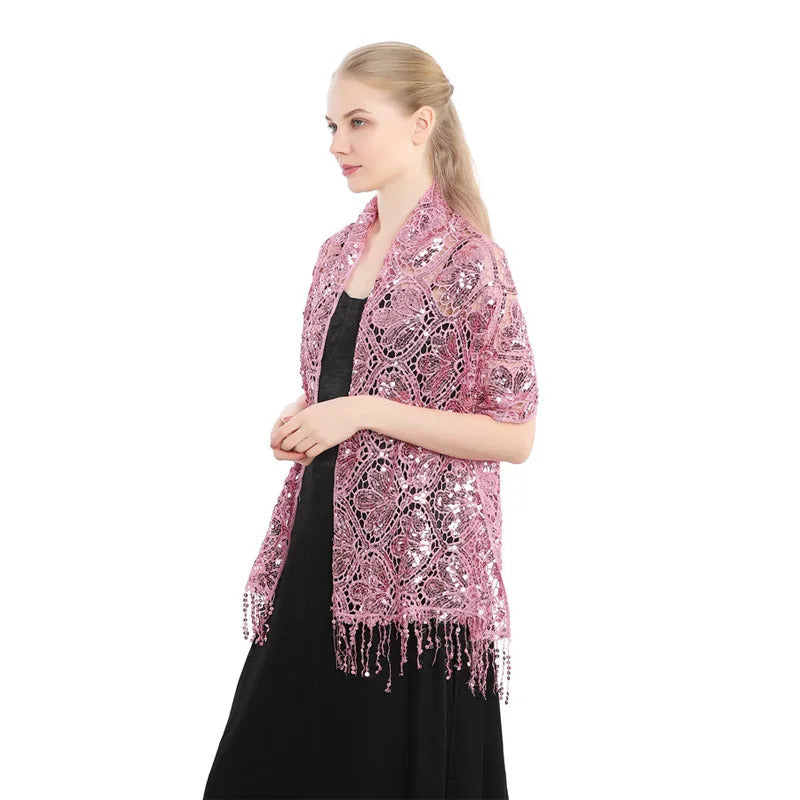 Elegant Sequin Shawl