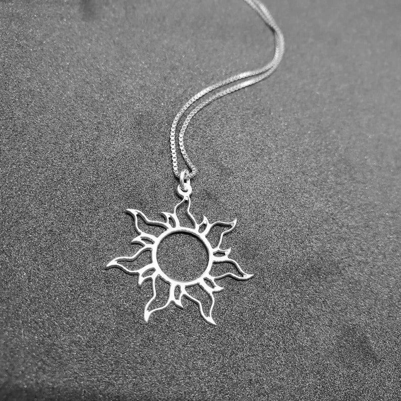 Titanium Sun Totem Necklace