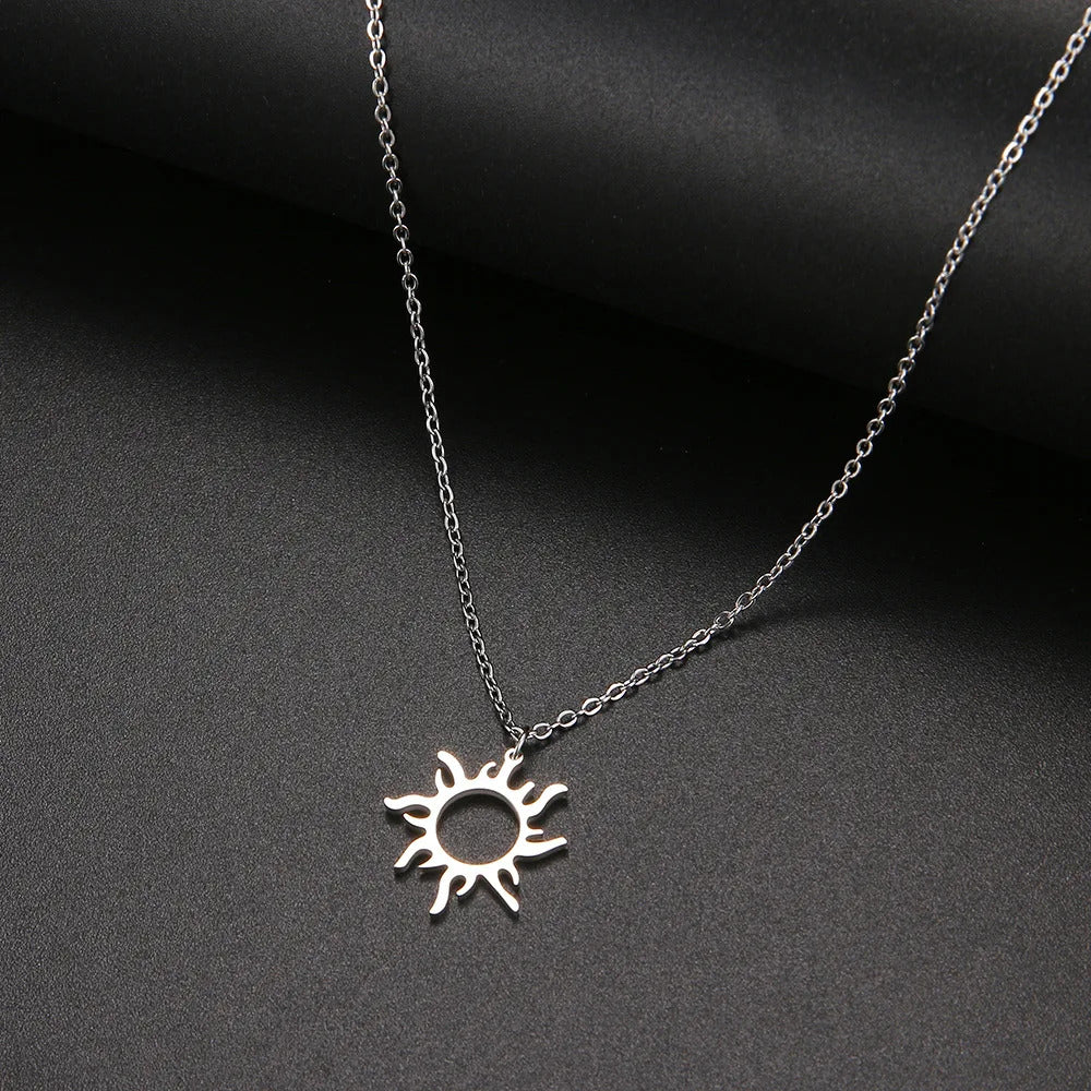 Titanium Sun Totem Necklace