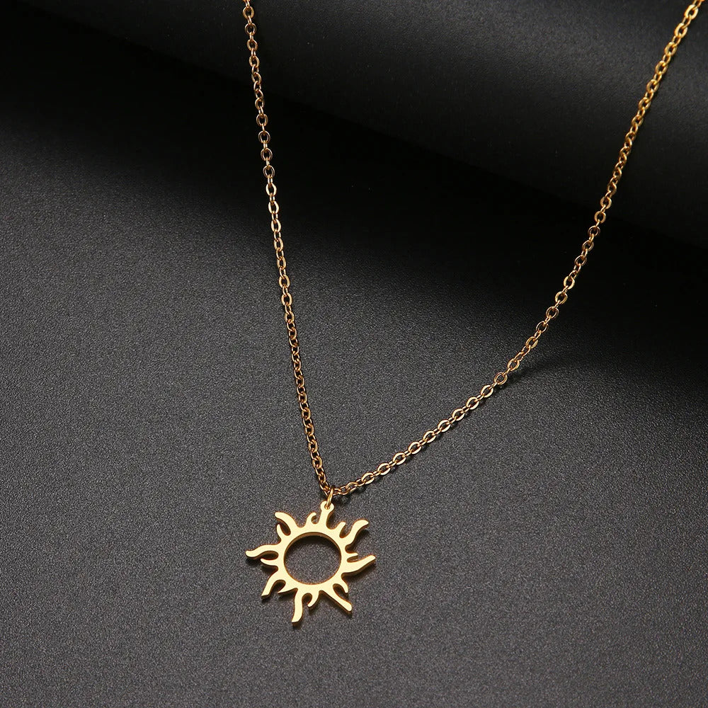 Titanium Sun Totem Necklace