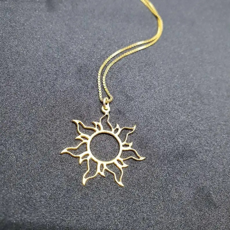 Titanium Sun Totem Necklace